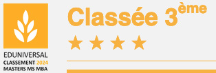 Eduniversal — classement 2024 : Master classé 3ème